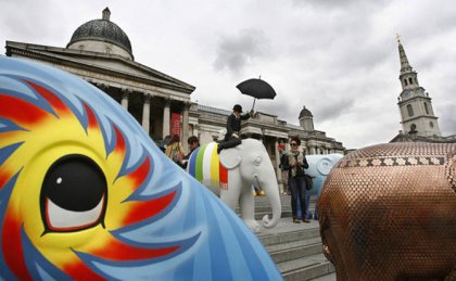 Парад слонов в Лондоне 2010