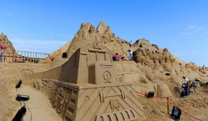 Самая большая скульптура из песка