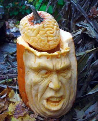 Хеллоуин: страшные тыквы