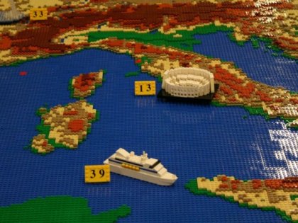 Карта Европы из Lego