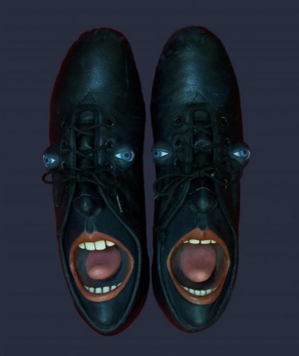 Туфли с лицами