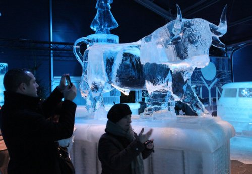 Международный фестиваль ледяных скульптур в Бельгии 2010