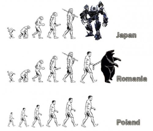 Эволюция в разных странах