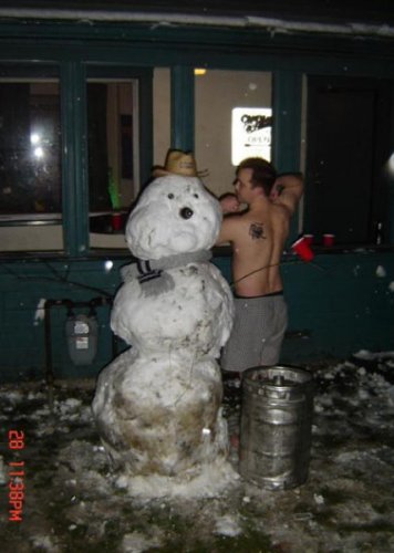 Снеговики-алкоголики
