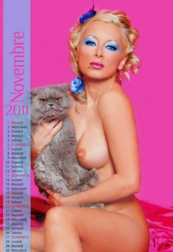 Эротический календарь с Nikol Brown на 2011 год