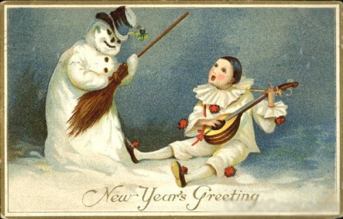 Винтажные новогодние открытки