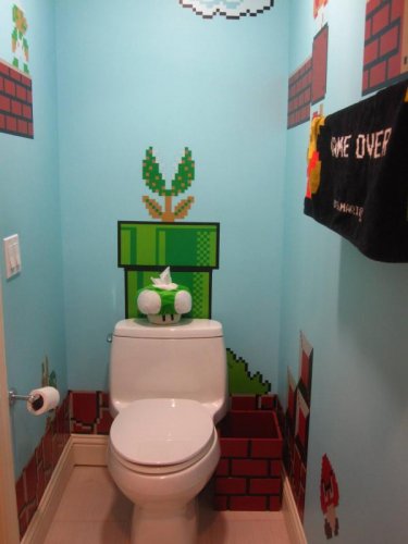 Ванная комната в стиле Super Mario