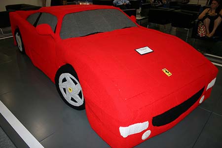 Ferrari из пряжи