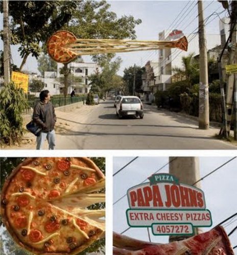 Креативная реклама пиццерий