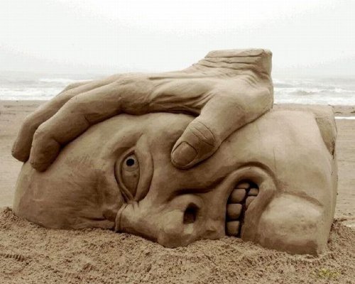 Красивые скульптуры из песка