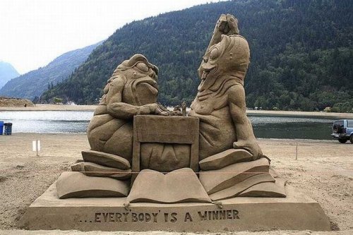 Красивые скульптуры из песка