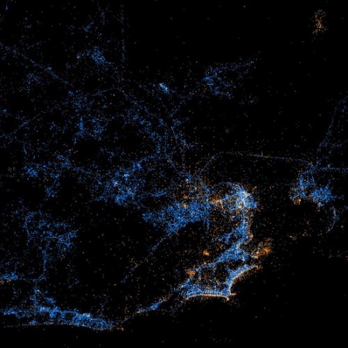 Twitter на карте мира