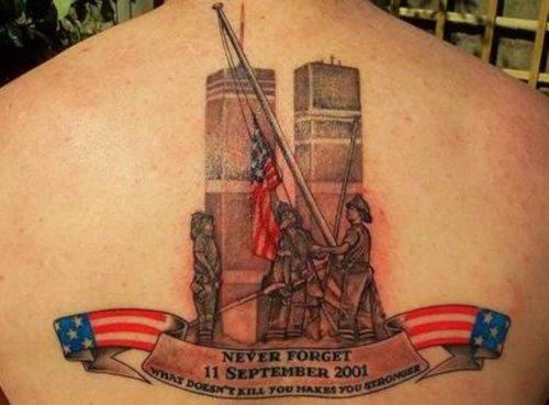 Татуировки, посвященные 11 сентября 2001