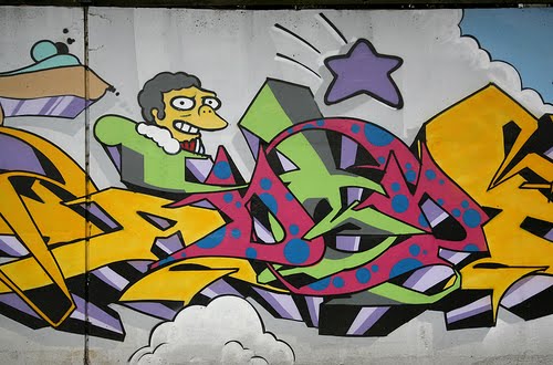 Граффити с Симпсонами
