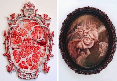 Выставка произведений искусства из мяса