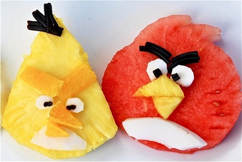 Прикольные десерты с дизайном Angry Birds