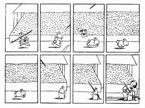 Комиксы на тему самоубийства кроликов