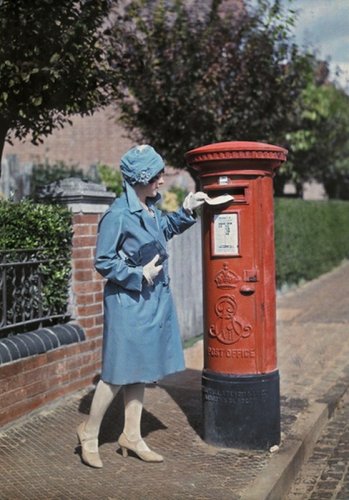 Старушка Англия на цветных фото 1928 года