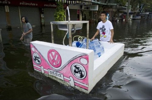 Как тайцы справляются с наводнениями