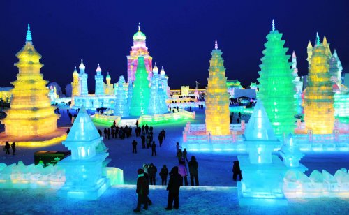 Фестиваль снега и льда в Харбине 2012
