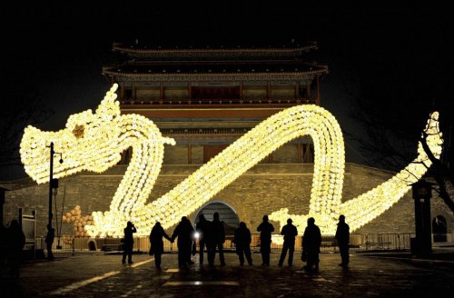 Подготовка к Новому году Дракона в Китае