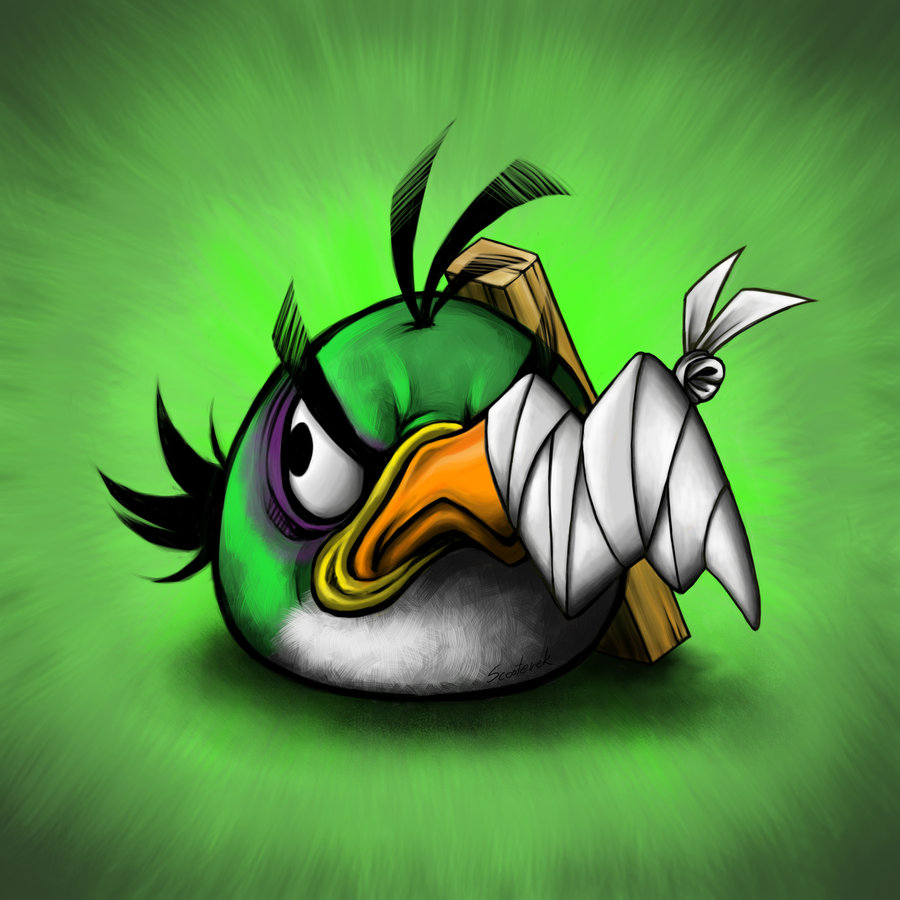 Веселая фото-галерея птичек из игры Angry Birds, пострадавших в схватке с п...