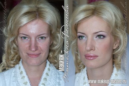 До и после макияжа (20 фото)