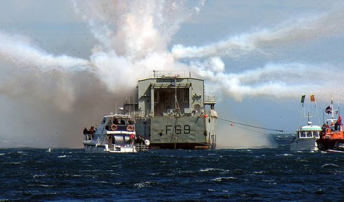 Как затопили фрегат HMNZS Wellington