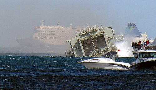 Как затопили фрегат HMNZS Wellington