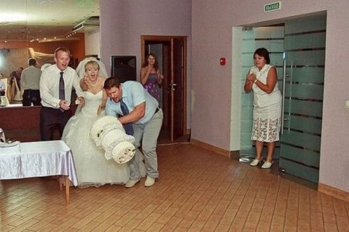 Смешные свадебные фотографии (30 шт)