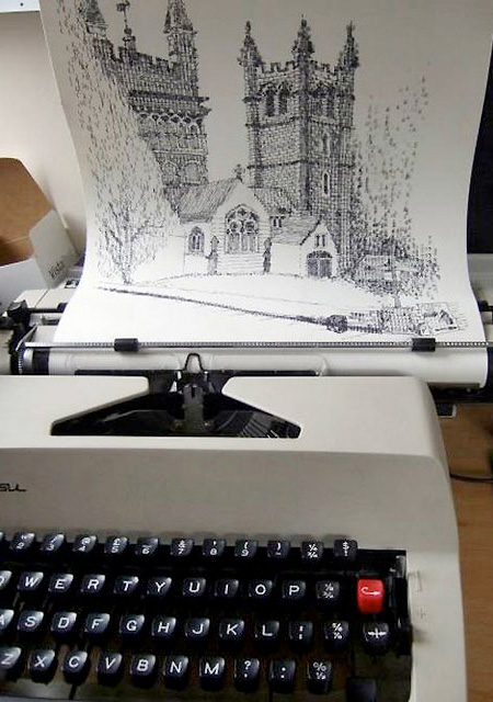 Картины, напечатанные пишущими машинками