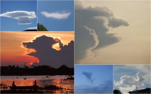 Самые интересные формы облаков