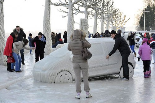 Природные ледяные скульптуры