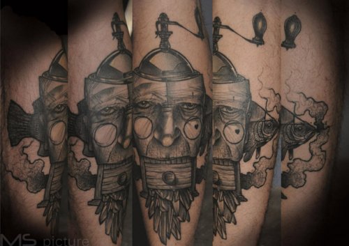 Татуировки-наброски Питера Ориша
