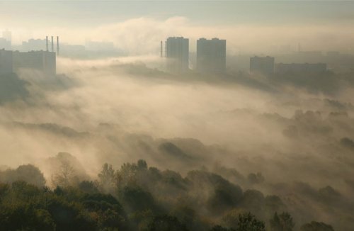 Известные города мира в тумане