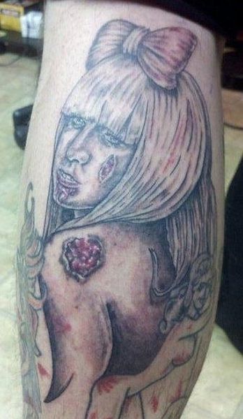 Ужасные портретные татуировки (32 шт)