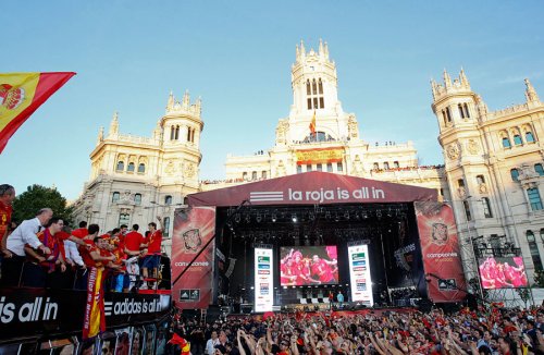 Триумф сборной Испании в Мадриде