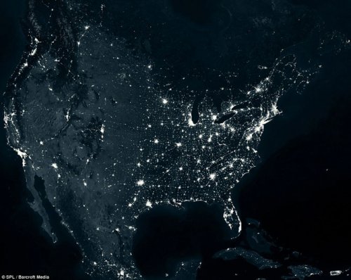 Карта энергопотребления нашей планеты