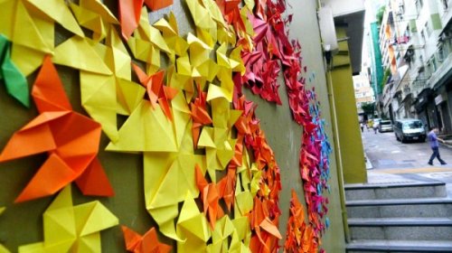 Уличные оригами мадемуазель Морис