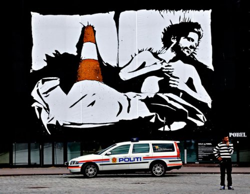 Street-art норвежского художника P&#248;bel