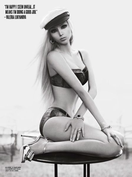 Живая Барби Валерия Лукьянова на обложке журнала V