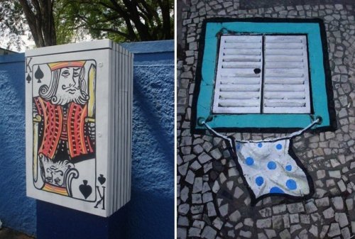 Забавный стрит-арт из Бразилии (19 фото)