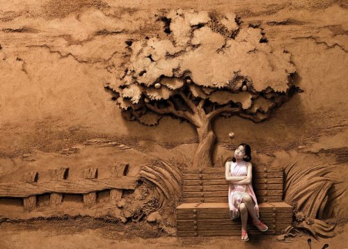 Песчаные скульптуры, созданные художником Joo Heng Tan