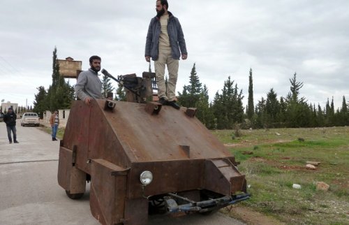 Самодельный броневик сирийских борцов с врагами ислама