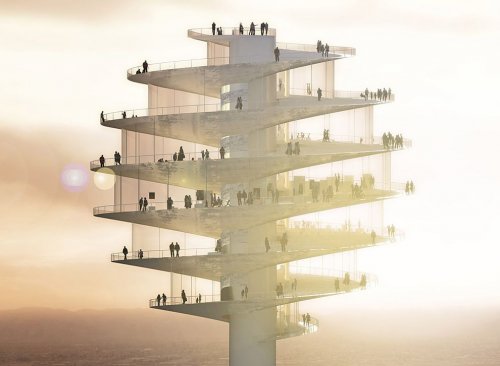 Концепт спиральной смотровой башни в Фениксе