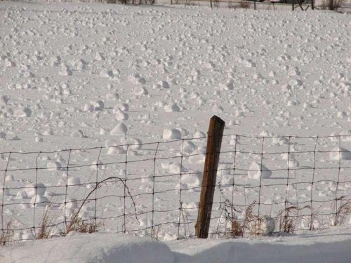 Снежные валики – редкое природное явление
