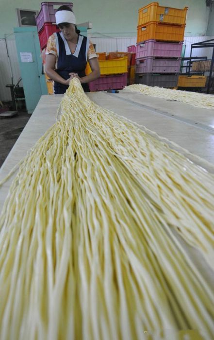 Процесс производства копченого сыра сулугуни (18 фото)