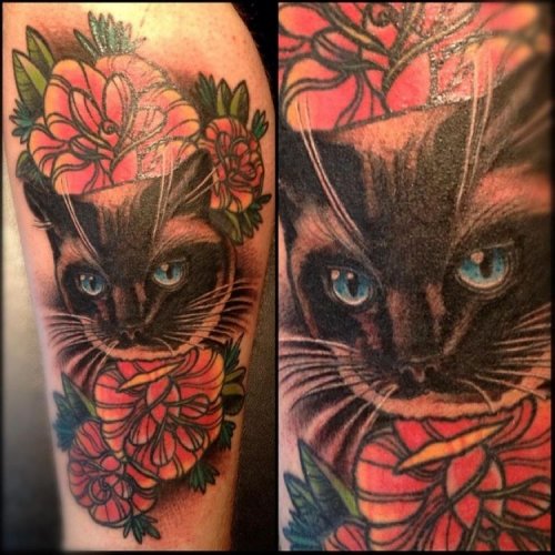 Татуировки с кошками (34 шт)