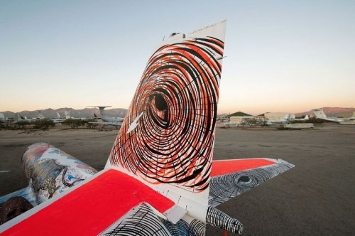 Проект Кладбище самолётов: искусство на заброшенных самолётах (18 фото)
