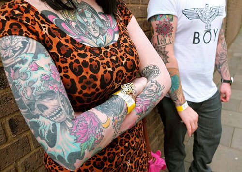 В Англии прошёл Брайтонский съезд татуировщиков (14 фото)
